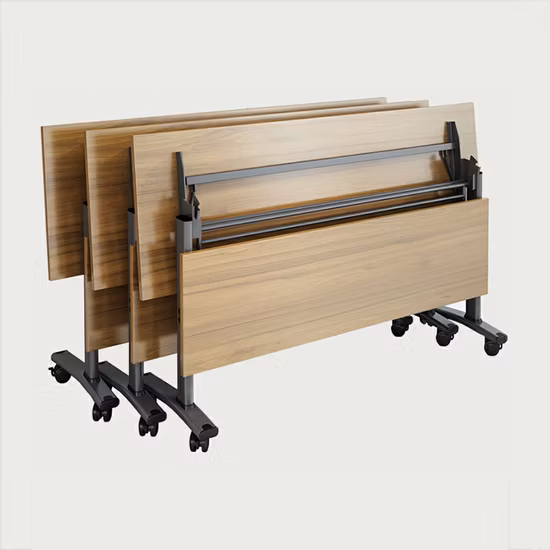 Mobilier de bureau réunion formation conférence table pliante rectangulaire à dessus rabattable