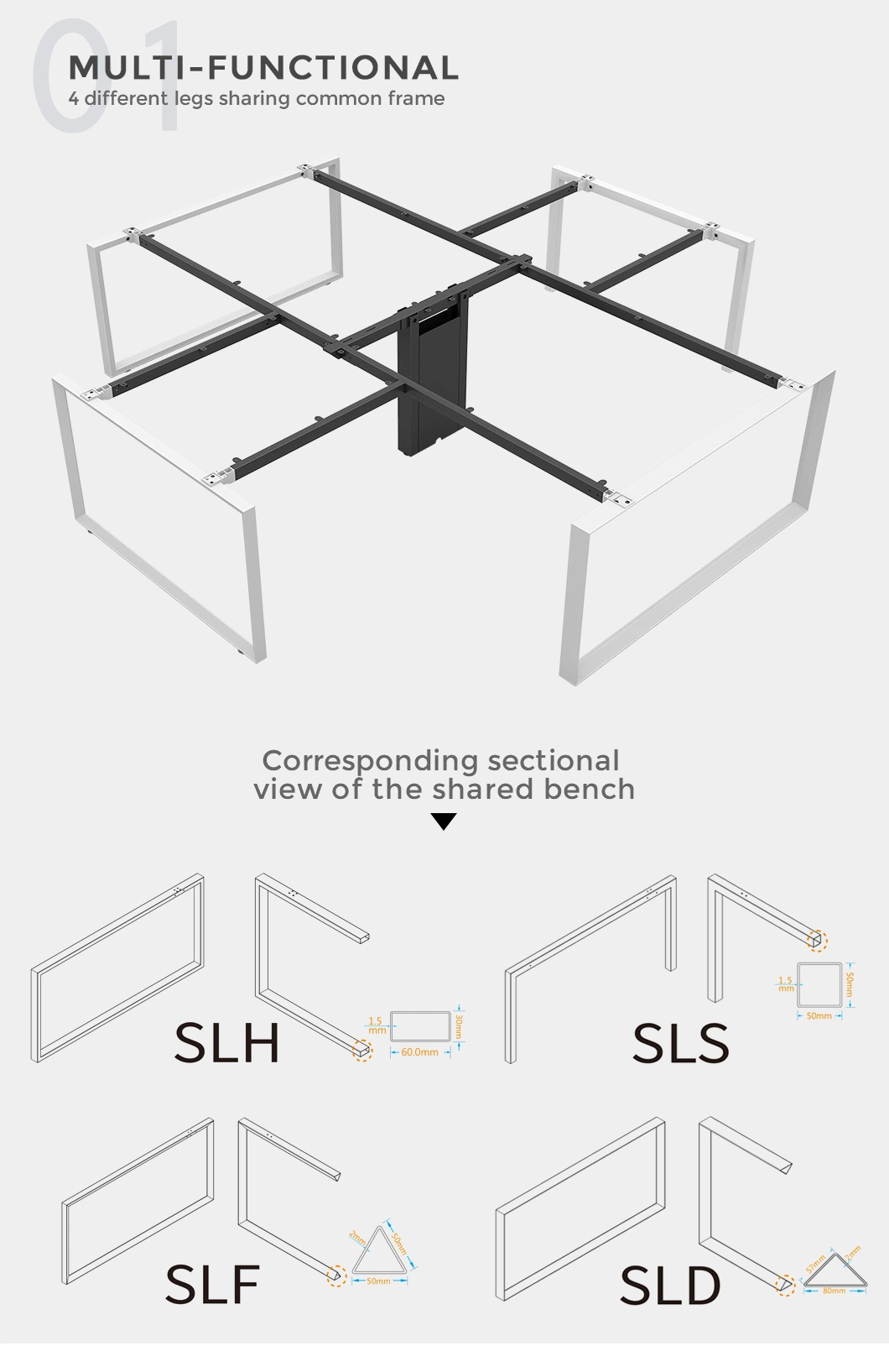 Office Furniture Executive Desk Modern Boss Table L Shape Director Table